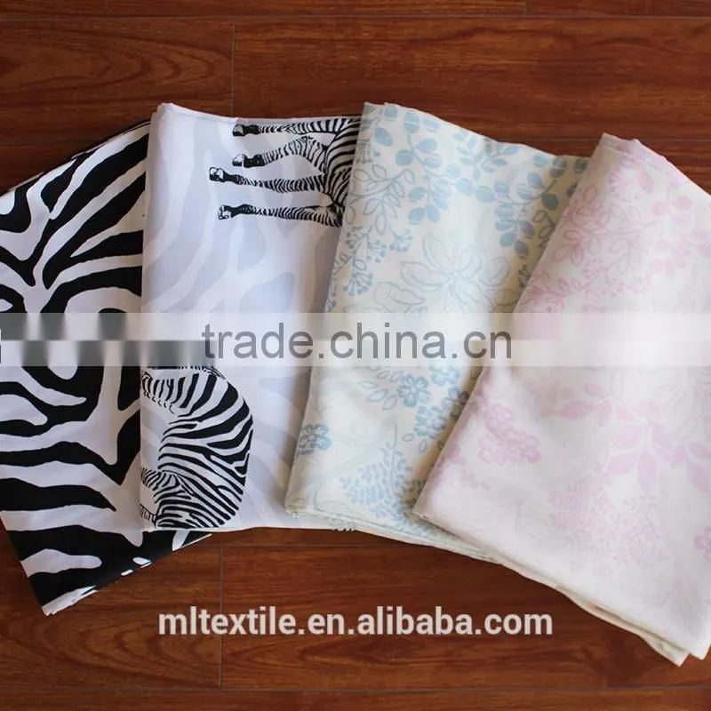 Eco-friendly organic printed bamboo fabric textile
