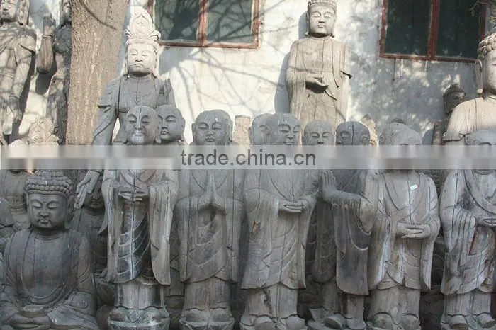 Chinese antique wooden standing buddha