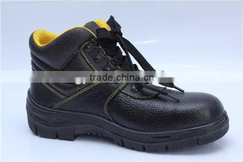 Embossed leather safety shoes China made popular in Middle east 8041