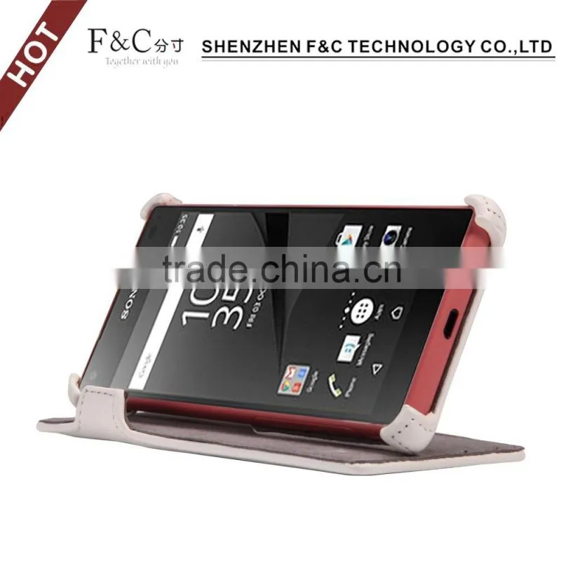 Cheap Leather Phone Cases Flip Cover For Sony Z5 With Cheap Price And High Quality