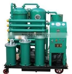 High Flow Capacity Vacuum Hydraulic Oil Purifier Combining Functions of Demulsifying, Dewatering, Degassing, Removing Impurities