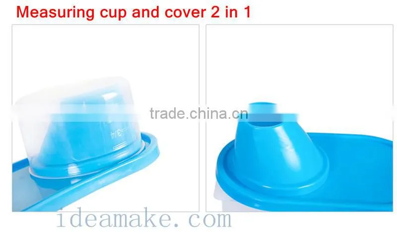 2015 new product food grade plastic airtight food container set