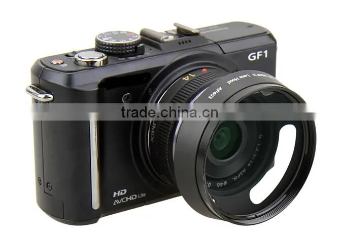 46mm Lens Hood JJC LH-46GFII Vented Lens Hood For Panasonic Lumix 20 Lens