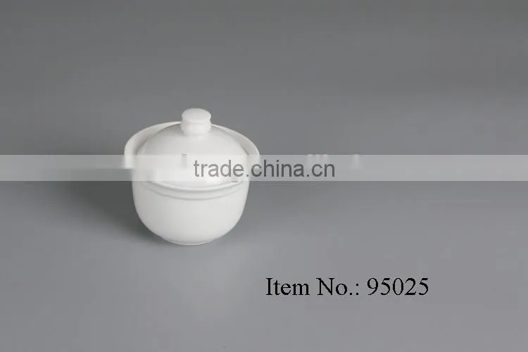 hotel chafing white ceramic soup tureen