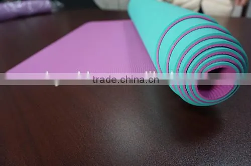 6mm Thickness Non-slip Moisture Resistant TPE yoga mat