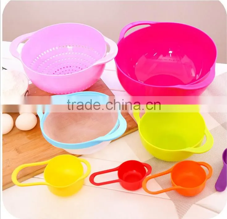 Rainbow creative measuring cup and bowl 10pieces