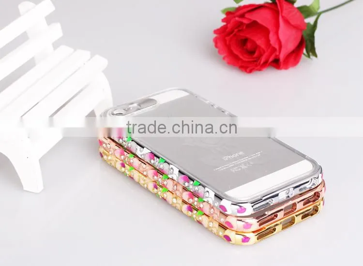 Hot selling Metal frame/PC LED Phone Case