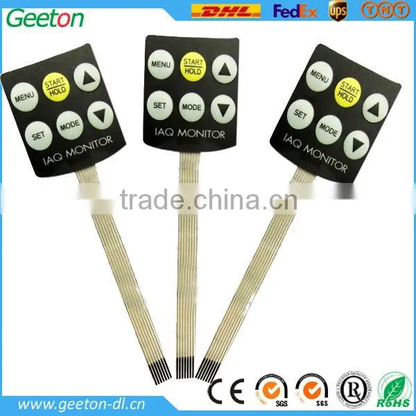 Tactile 17 Keys Membrane Switch With 5 LEDs manufacturer
