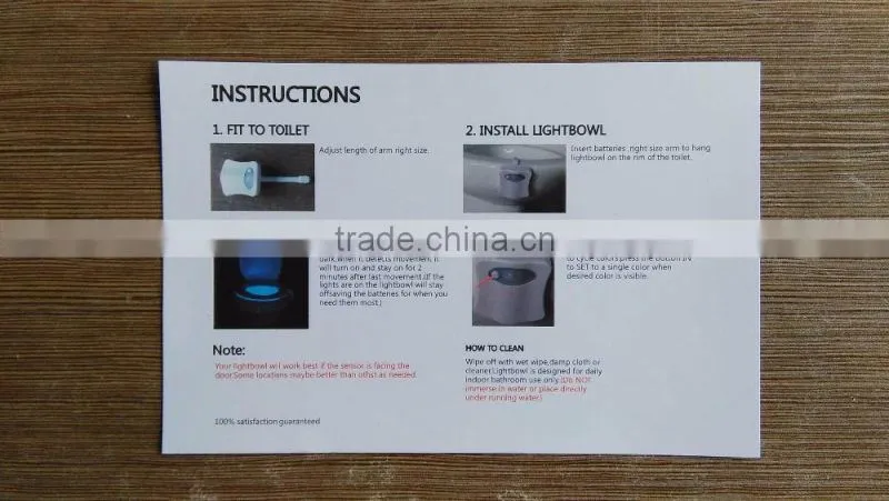 Battery power motion sensor led light