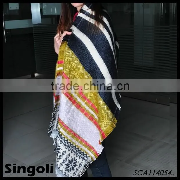Fashio Trendy 2015 Spring ladies bohemia weave Scarf