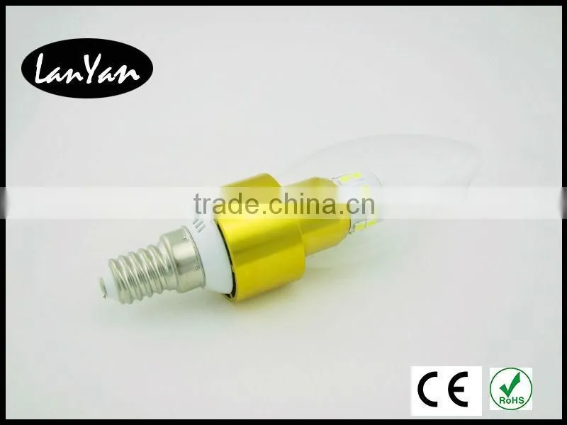 e12 4W Aluminum Alloy LED Candles Light Bulb with CE ROHS GS SAA