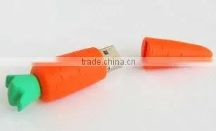 PVC carrots shape usb flash drive