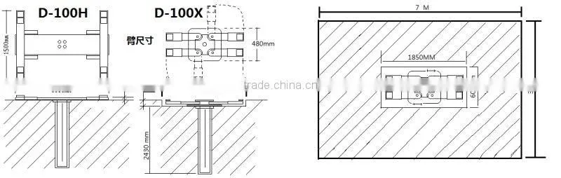 4000kg lifting capacity 1 post car lift original manufacturer