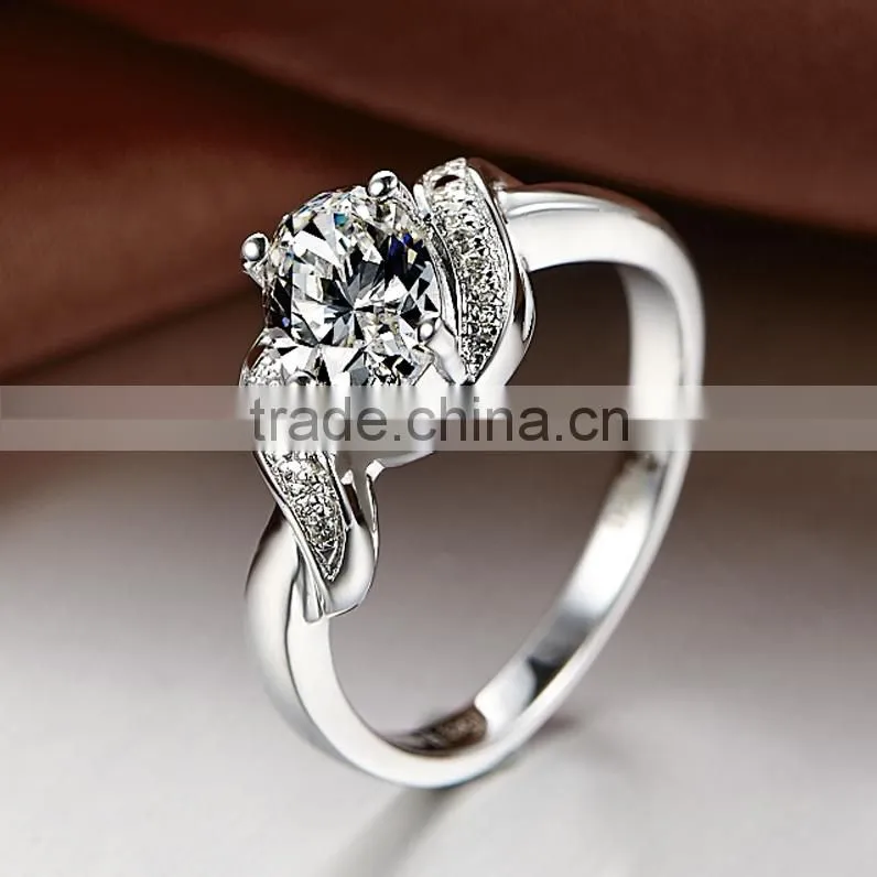 infinite New Collection Micro Pave Setting 925 Silver Ring custom clover ring of lucky for young lady
