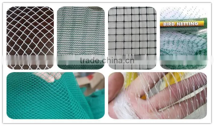 100% new material plastic anti bird net with uv treated bop stretch net