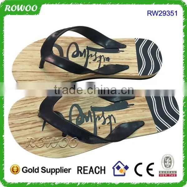 high quality unisex wood slipper breathable and comfortable cork sandal