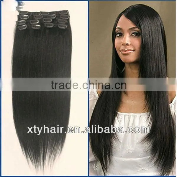 wholesale virgin brazilian clip in hair extensions virgin hair made in china