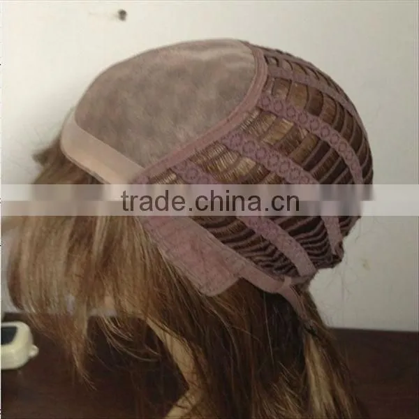 middle long hair wig with side swept bangs