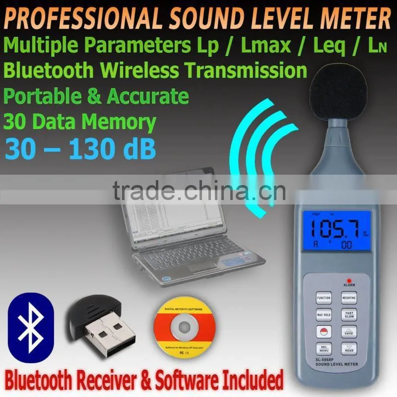 Digital Bluetooth (30 ~ 130 dB) Decibel Noise Measure Sound Level Meter