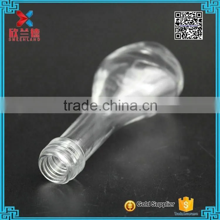 Customer made decorative glass small wine bottle/clear liquor bottle 25ml