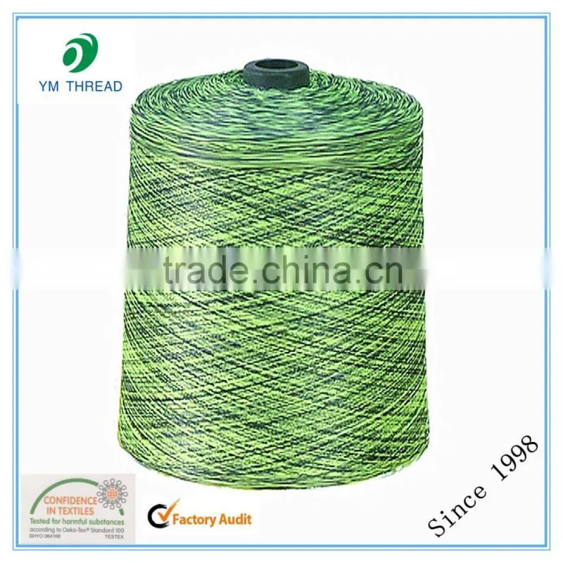 100% Polyester Space Dyed Yarn 150D For Shoe Upper Vamp