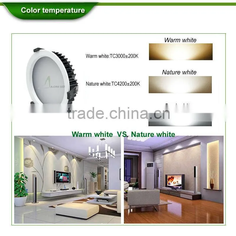 China factory price 160mm cut dimmable led downlight 16w 20w downlighting with SAA CE ROHS