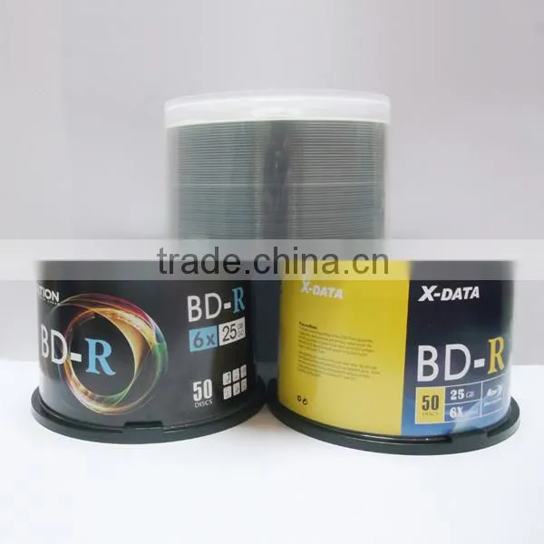 Bluray white inkjet printable 4X/6X/8x BD-R 50gb