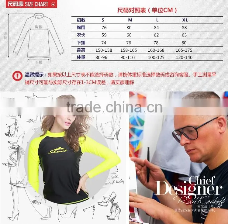 2016 top selling sun protection swimsuit surfing clothing