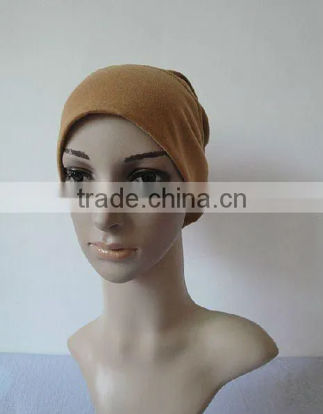C001 plain tube underscarf,cotton underscarf and hats