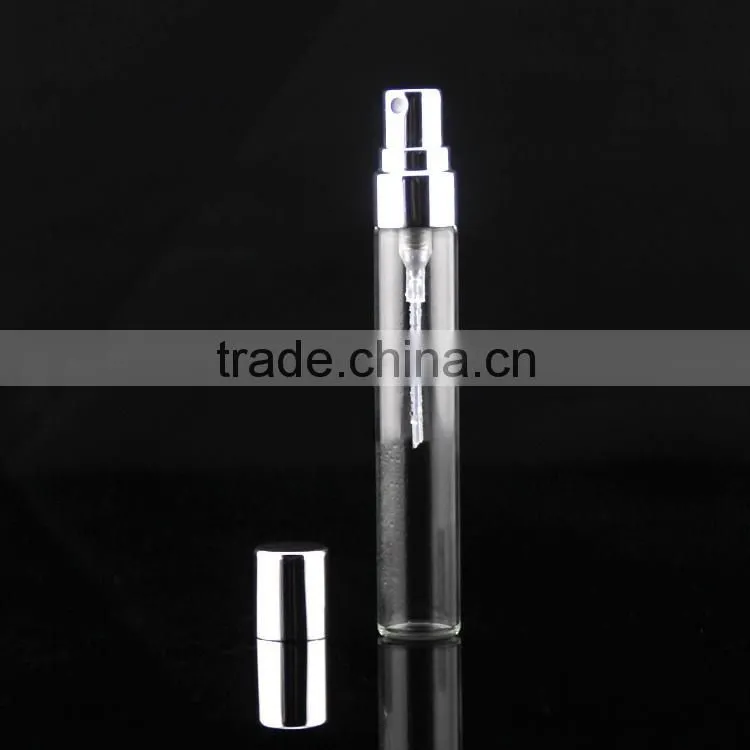 tubular glass bottle with fancy top cover