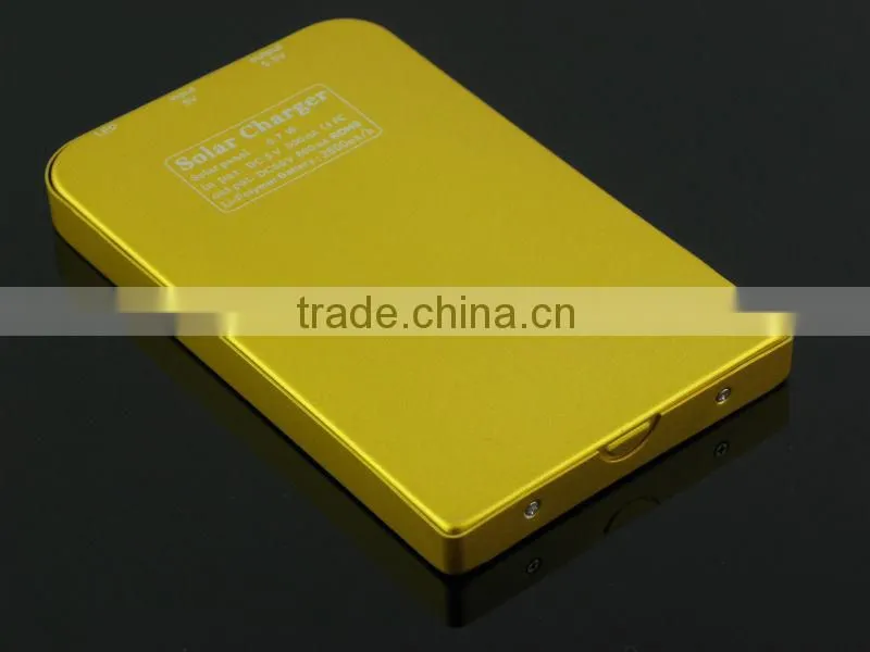 Mobile Accessories 2600mAh Travel Solar Charger Battery For Mobile Phone/Digital Camera/ PC/MP3