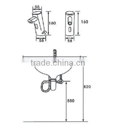 Automatic inductive sensor wash basin mixer QH0106A