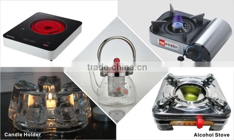 Heat-resistant pyrex glass tea/coffee pot with infuser 1000ML(glass factory)