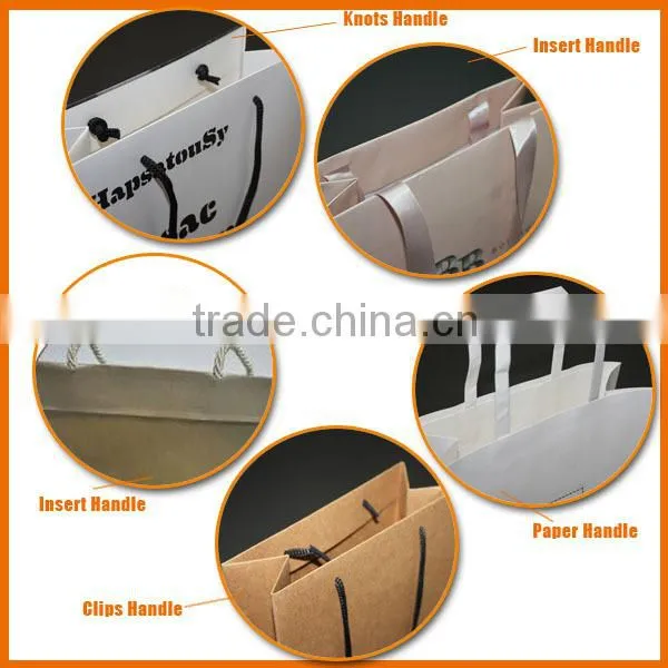 Grey color paper bag with logo print