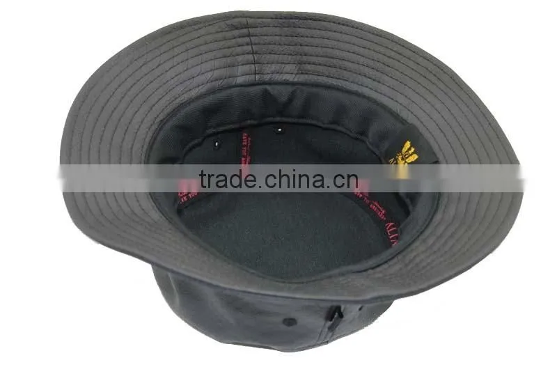 custom black snake leather bucket hat wholesale