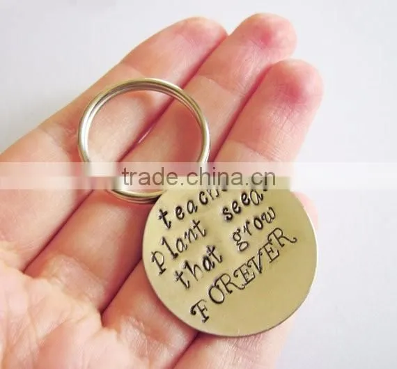 Customized Retirement Gift Teacher keychain with logo