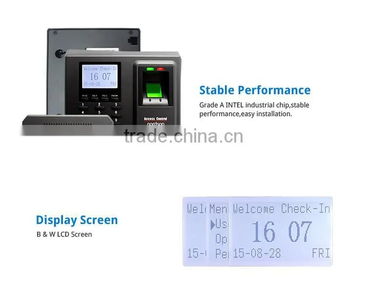 CE/ROSH Passed Portable Anti-passback Fingerprint Time Attendance with Electric Time Clock