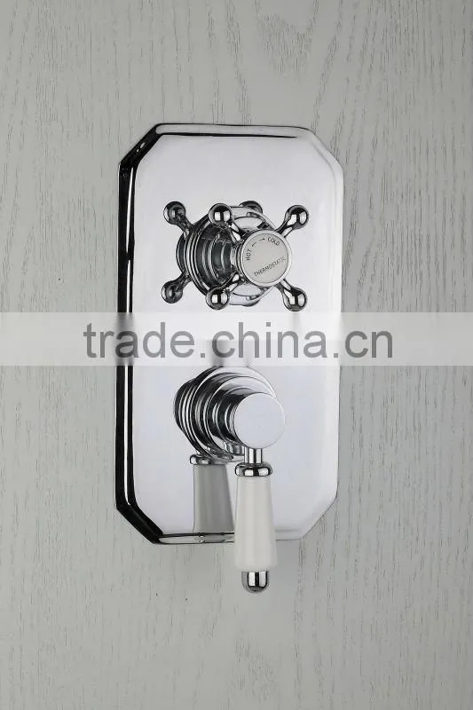 Concealed traditional shower mixer two handle
