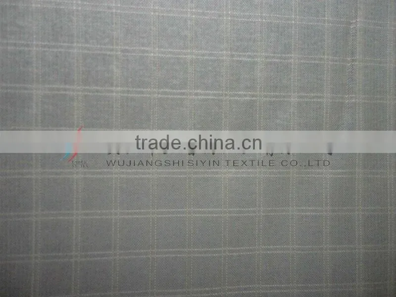 400T/0.42 double-line plaid Poly Taffeta fabric