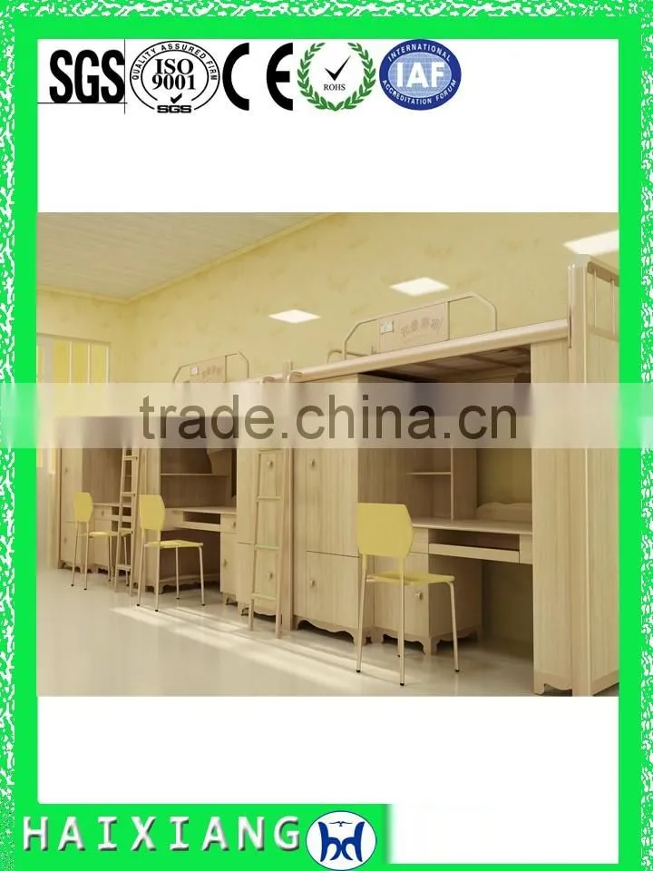latest wooden bed designs modern dormitory bed HXDM007