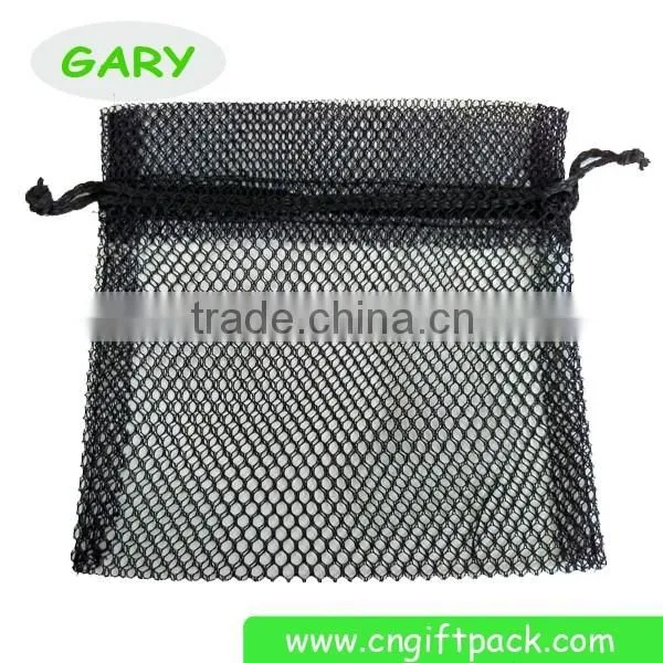 Wholesales mesh cosmetic bag drawstring mesh bag