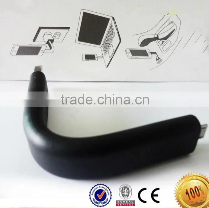 Flexiable Folding Stand Up Trunk Micro USB Data Charging Cable For Samsung,HTC,Blackberry