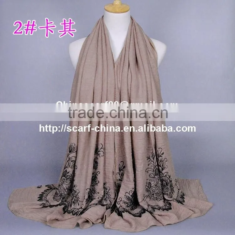 Wholesale embroidered infinity scarf