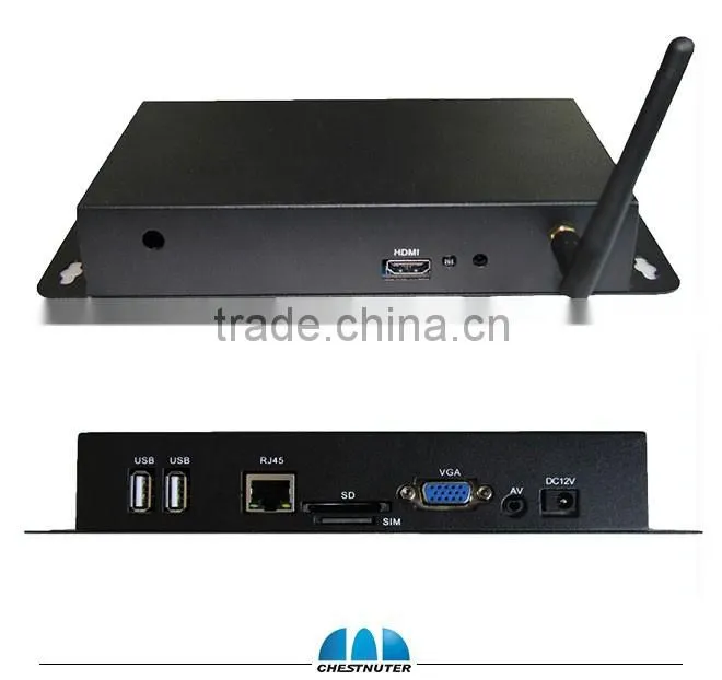 Most Popular LCD Advertising player network full HD 1080P digital signage box