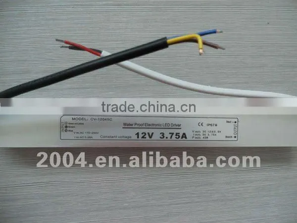 constant voltage 12v/24v led transformer 45w