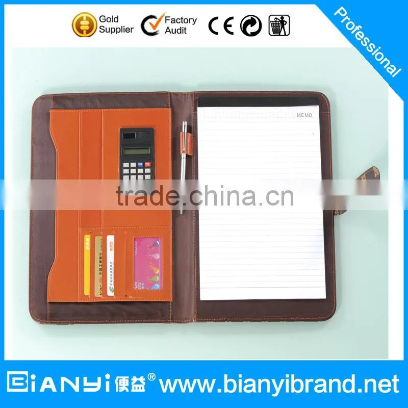 a4 PU leather portfolio folders, leather padfolio, leather portfolio