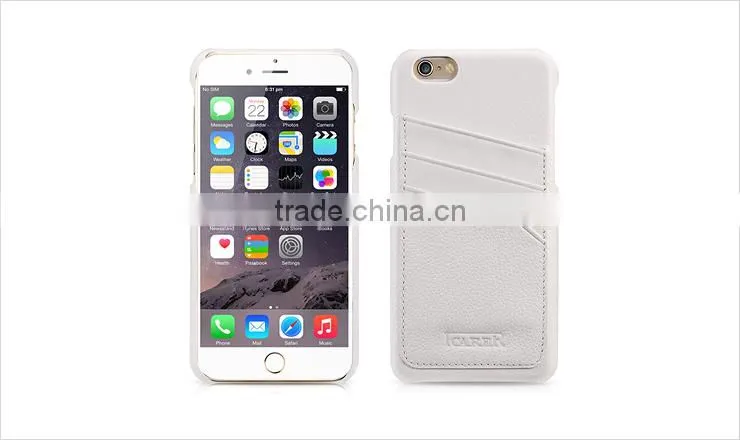 Credit Card Slots Leather Back Cover Case For Iphone6