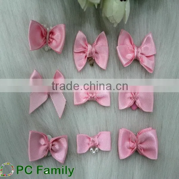 Pearl decorative pre-made mini ribbon bows