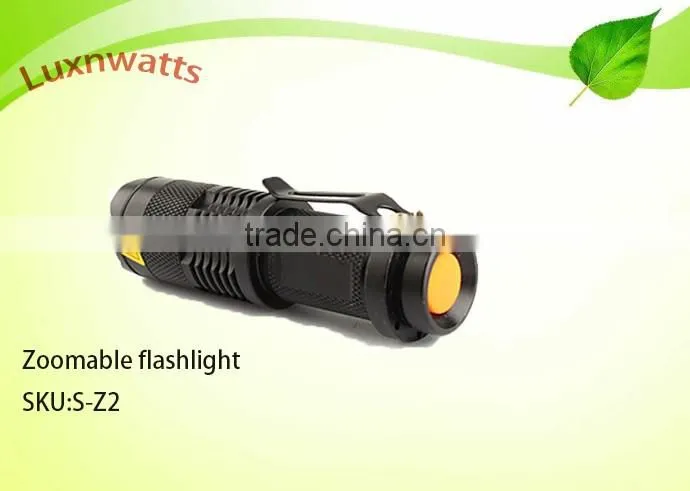 2016 Hot sales LED Light Source and 14500/AA Battery Type led torch light
