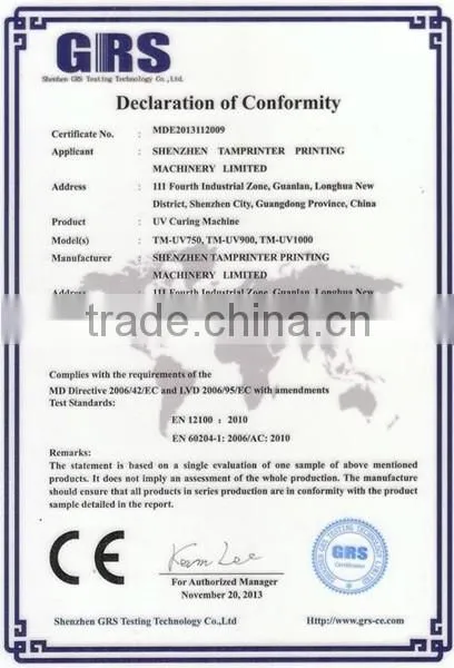 TM-UV-100-2 MDF Plate Portable UV Curing Machine